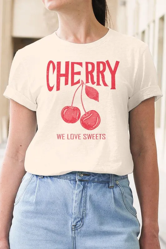 We love Sweet Cherry Graphic Tee