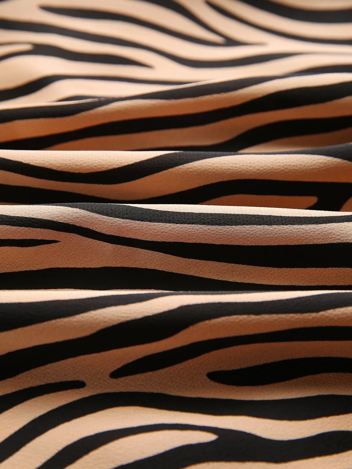 Wholesale Off The Shoulder Zebra Slit Short Sleeve Khaki Top