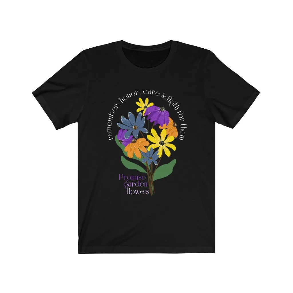 Woman Short Sleeve Tee - Promise Garden Flowers