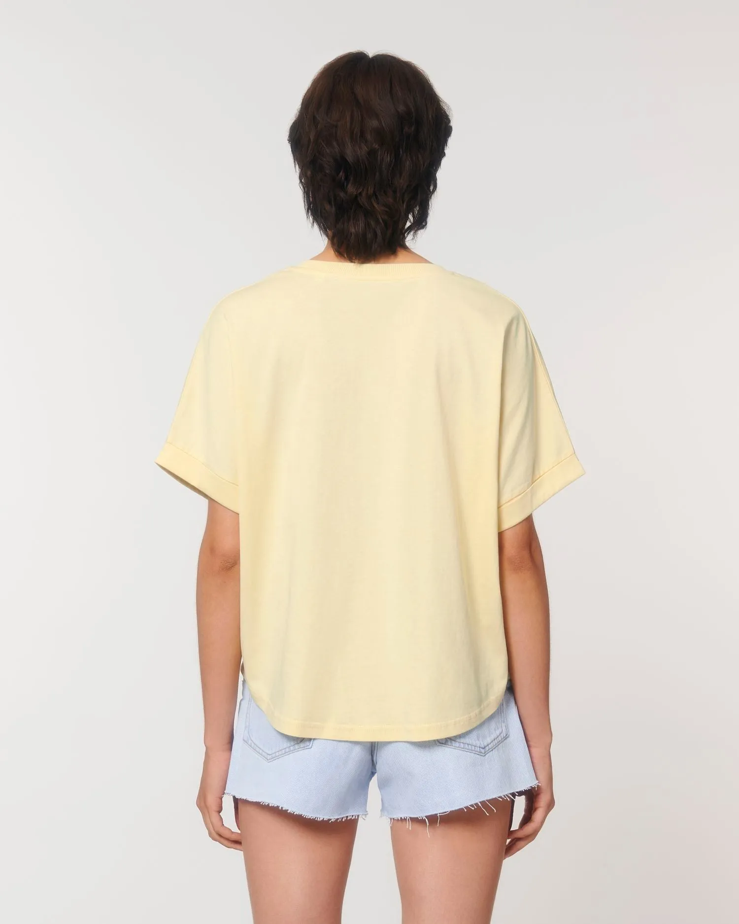 Women's Oversized Rolled Sleeve T-shirt - 155 g/m² | Stella Collider T-shirt STTW089