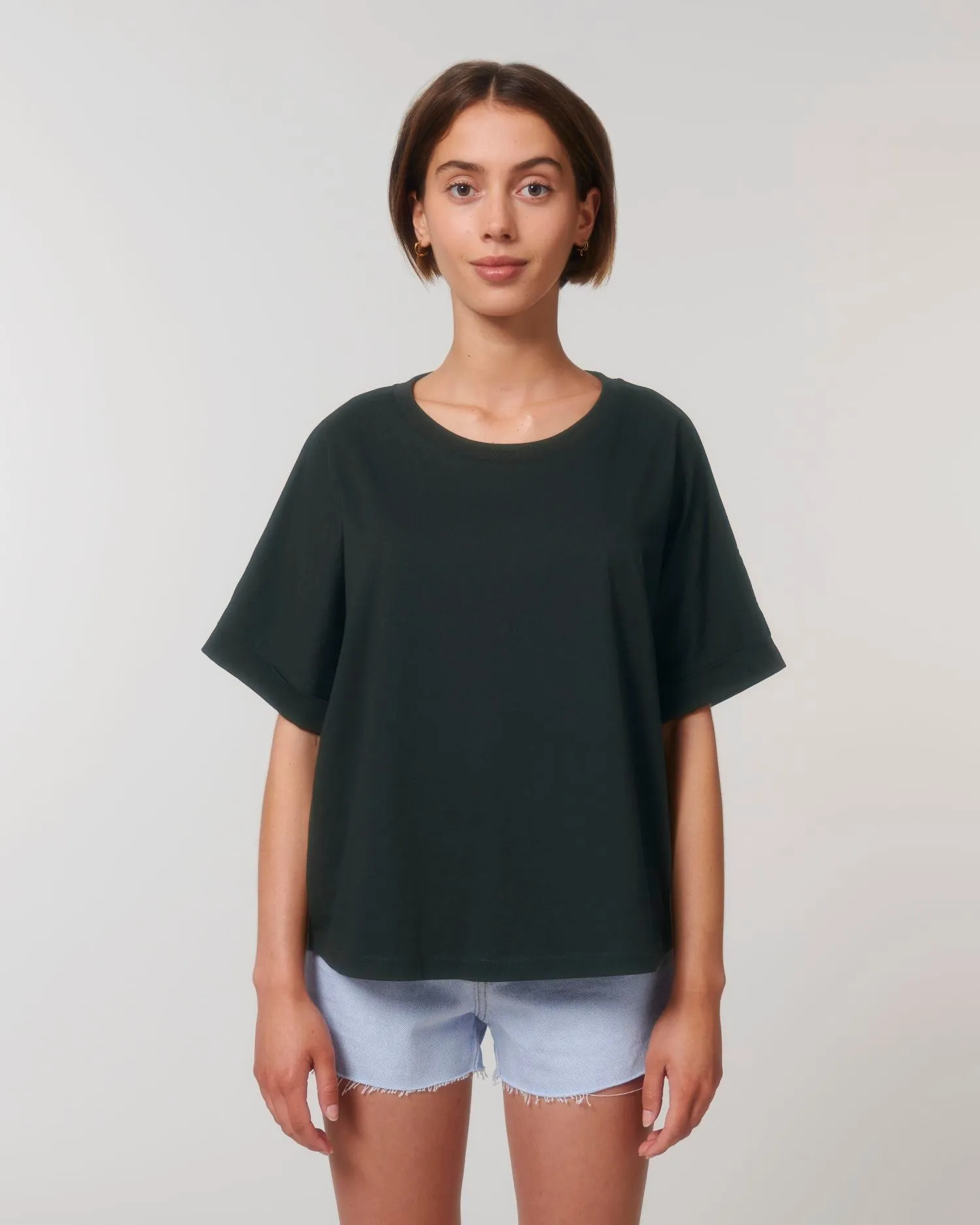 Women's Oversized Rolled Sleeve T-shirt - 155 g/m² | Stella Collider T-shirt STTW089