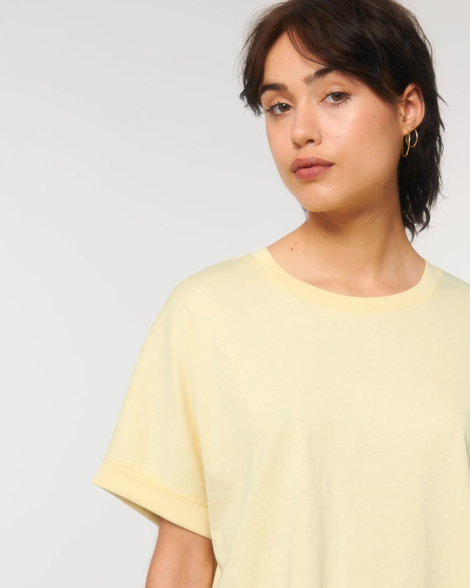 Women's Oversized Rolled Sleeve T-shirt - 155 g/m² | Stella Collider T-shirt STTW089