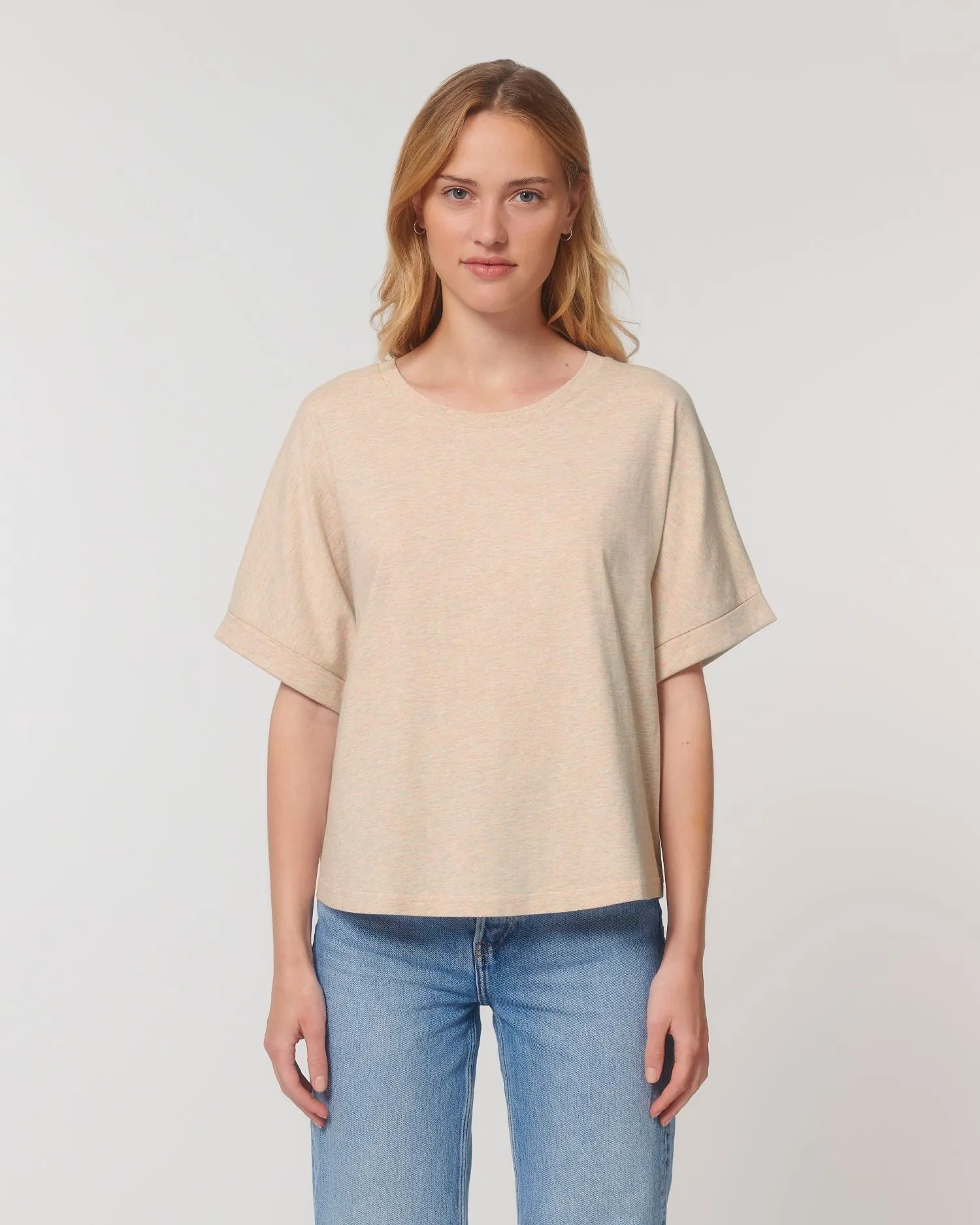 Women's Oversized Rolled Sleeve T-shirt - 155 g/m² | Stella Collider T-shirt STTW089