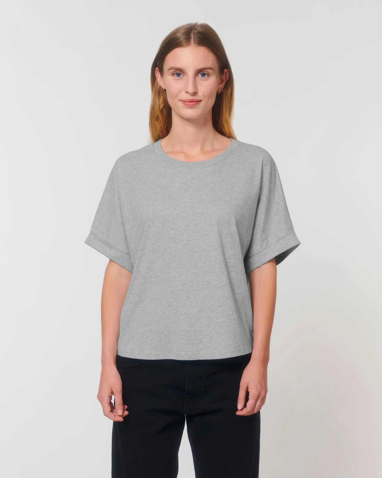 Women's Oversized Rolled Sleeve T-shirt - 155 g/m² | Stella Collider T-shirt STTW089