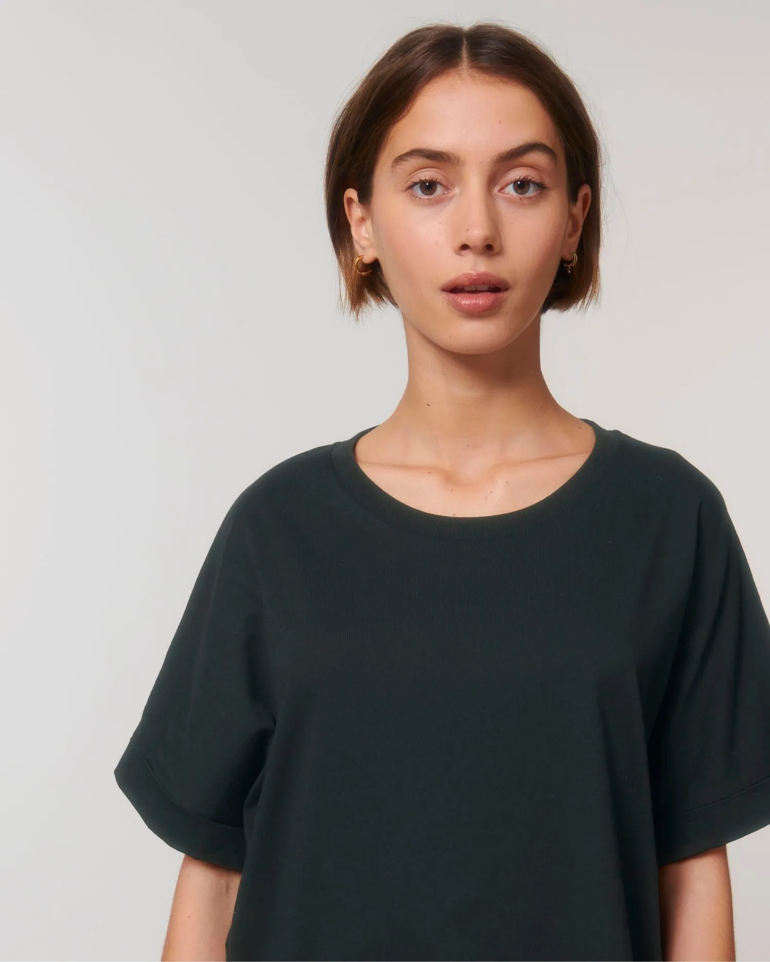 Women's Oversized Rolled Sleeve T-shirt - 155 g/m² | Stella Collider T-shirt STTW089