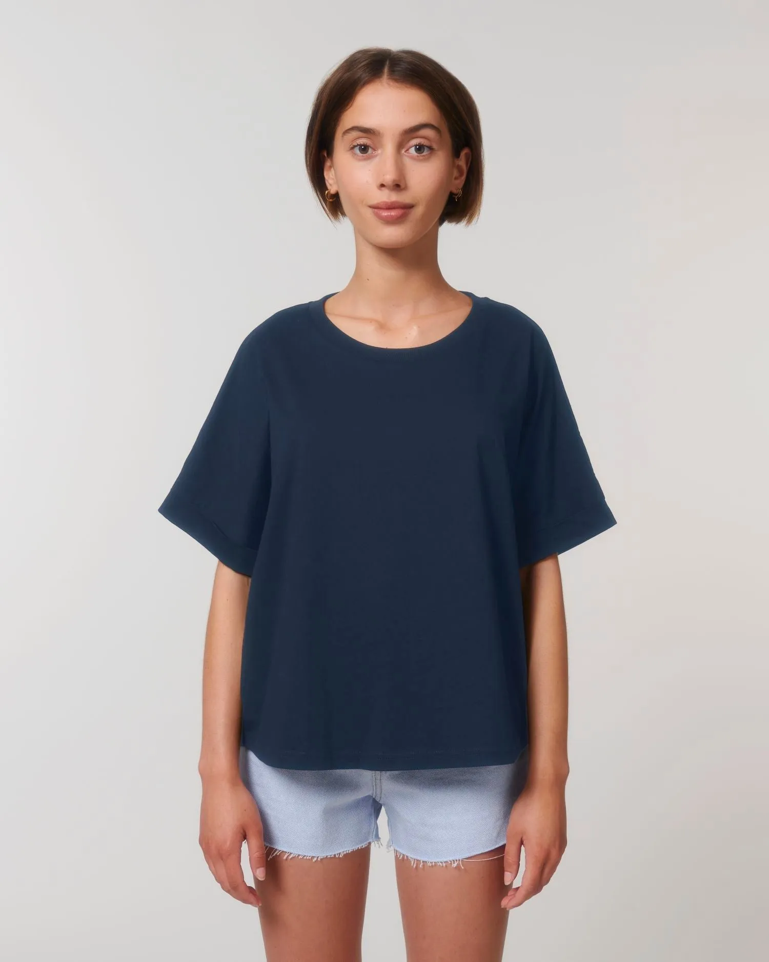 Women's Oversized Rolled Sleeve T-shirt - 155 g/m² | Stella Collider T-shirt STTW089