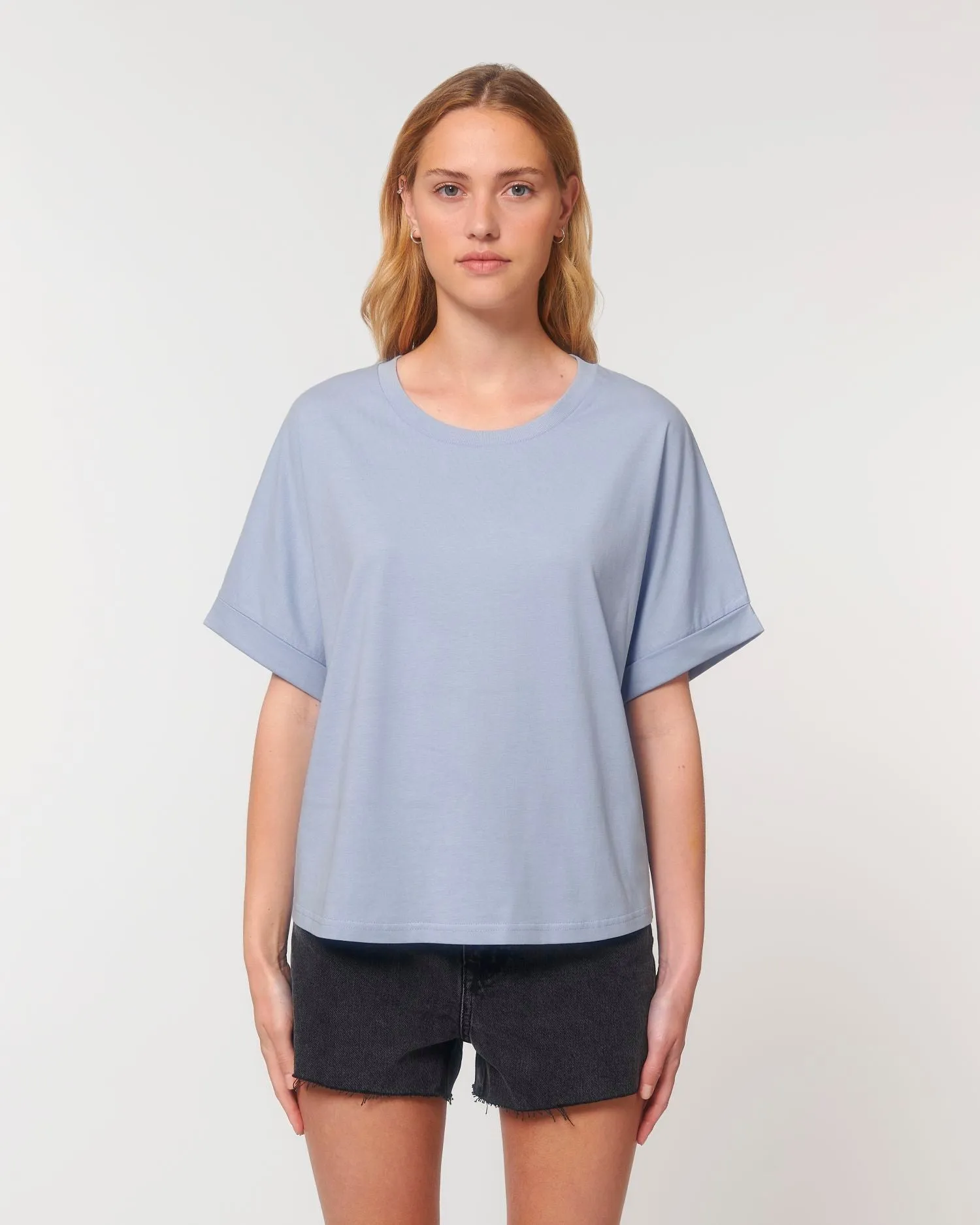 Women's Oversized Rolled Sleeve T-shirt - 155 g/m² | Stella Collider T-shirt STTW089