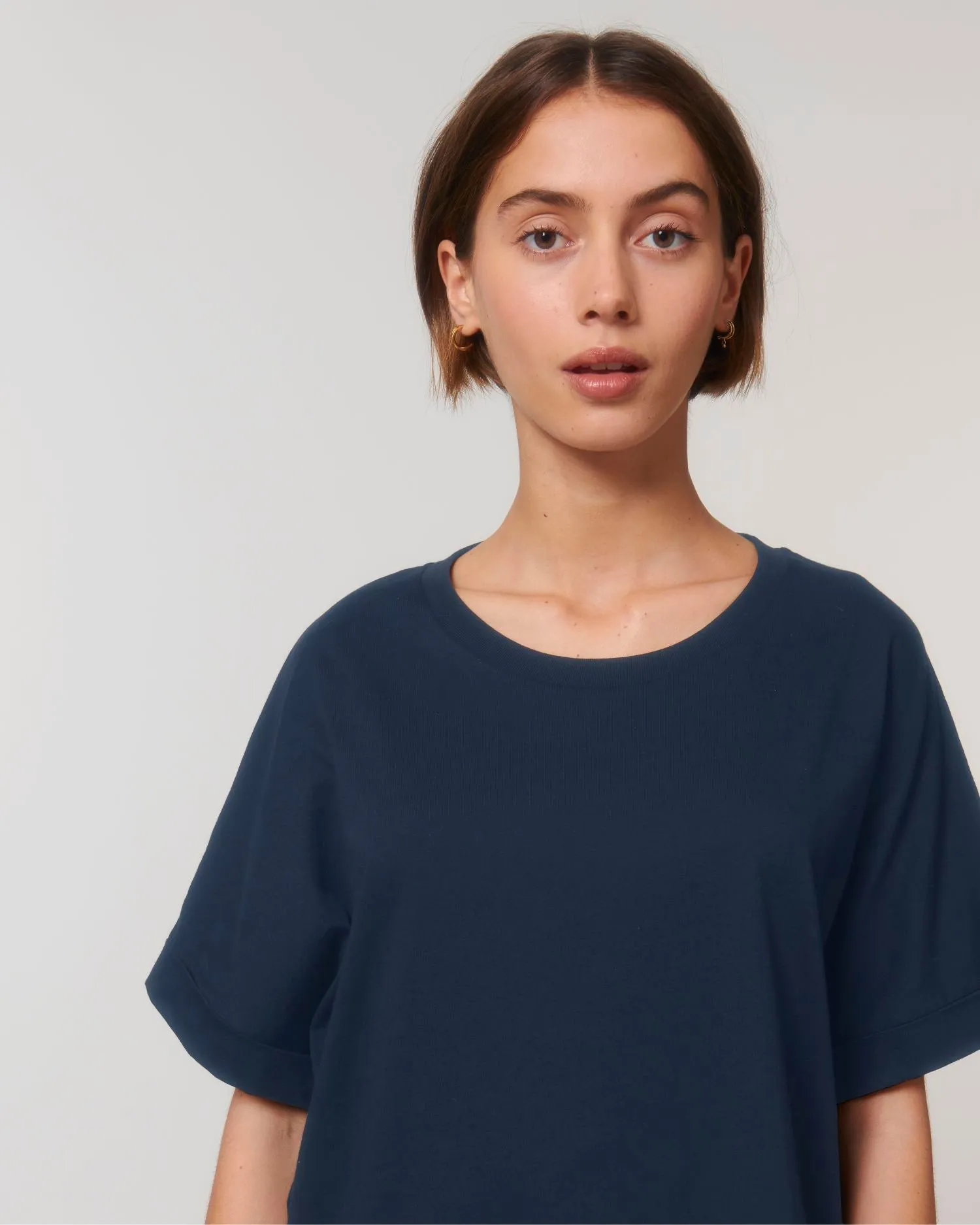 Women's Oversized Rolled Sleeve T-shirt - 155 g/m² | Stella Collider T-shirt STTW089