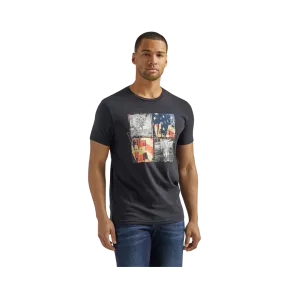 Wrangler Men's Americana Photos Jet Black T Shirt