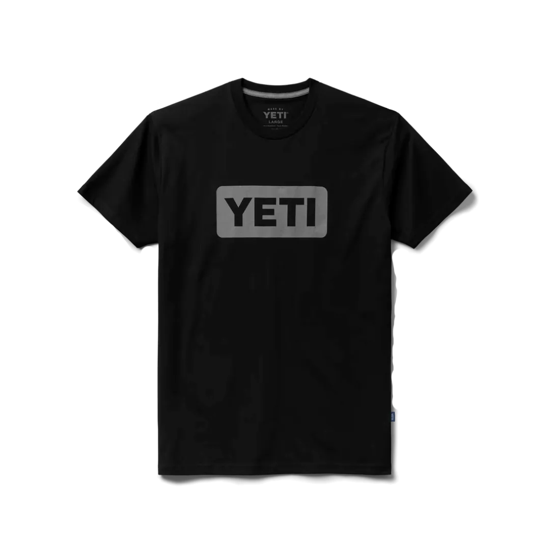 Yeti Men's Premium Badge Short Sleeve Black T-shirt