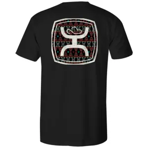 Zenith Black Tee Shirt With Aztec Design By Hooey HT1682BK